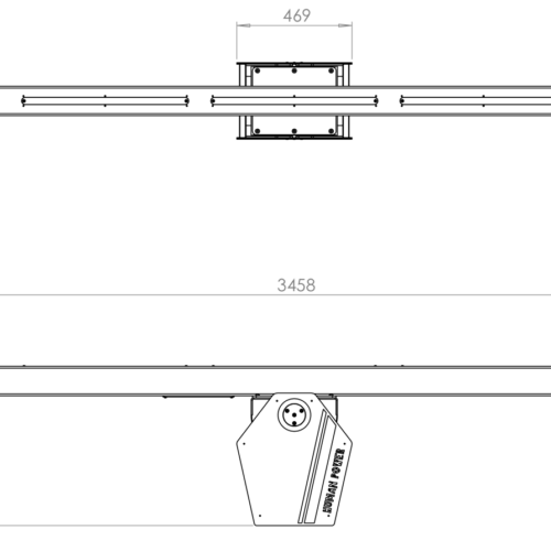 Speeltoestel de Lichtwip 8 Tekening met specificaties Lichtwip